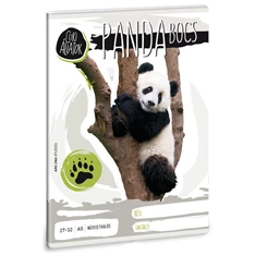 Ars Una cuki panda A5 27-32 kockás füzet Ars Una cuki panda A5 27-32 kockás füzet