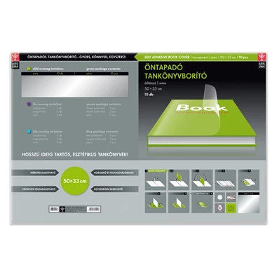 Ars Una 50x33cm sima öntapadós 10db-os tankönyvborító