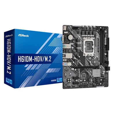 Asrock H610M-HDV/M.2 D4 Intel H610 LGA1700 mATX alaplap Asrock H610M-HDV/M.2 D4 Intel H610 LGA1700 mATX alaplap