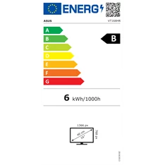 Asus 15,6" VT168HR WXGA LED HDMI/VGA érintőképernyős monitor Asus 15,6" VT168HR WXGA LED HDMI/VGA érintőképernyős monitor
