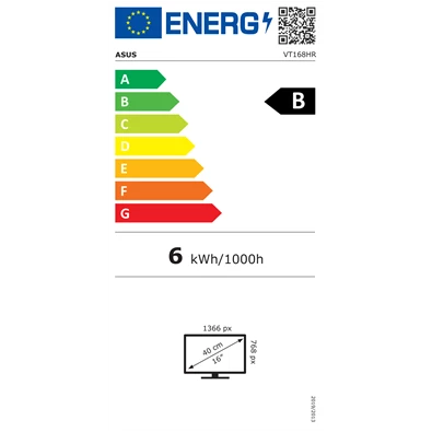Asus 15,6" VT168HR WXGA LED HDMI/VGA érintőképernyős monitor Asus 15,6" VT168HR WXGA LED HDMI/VGA érintőképernyős monitor