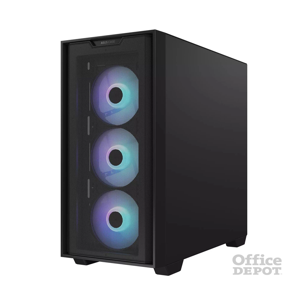 Asus A21 PLUS fekete (táp nélküli) ablakos ARGB mATX ház