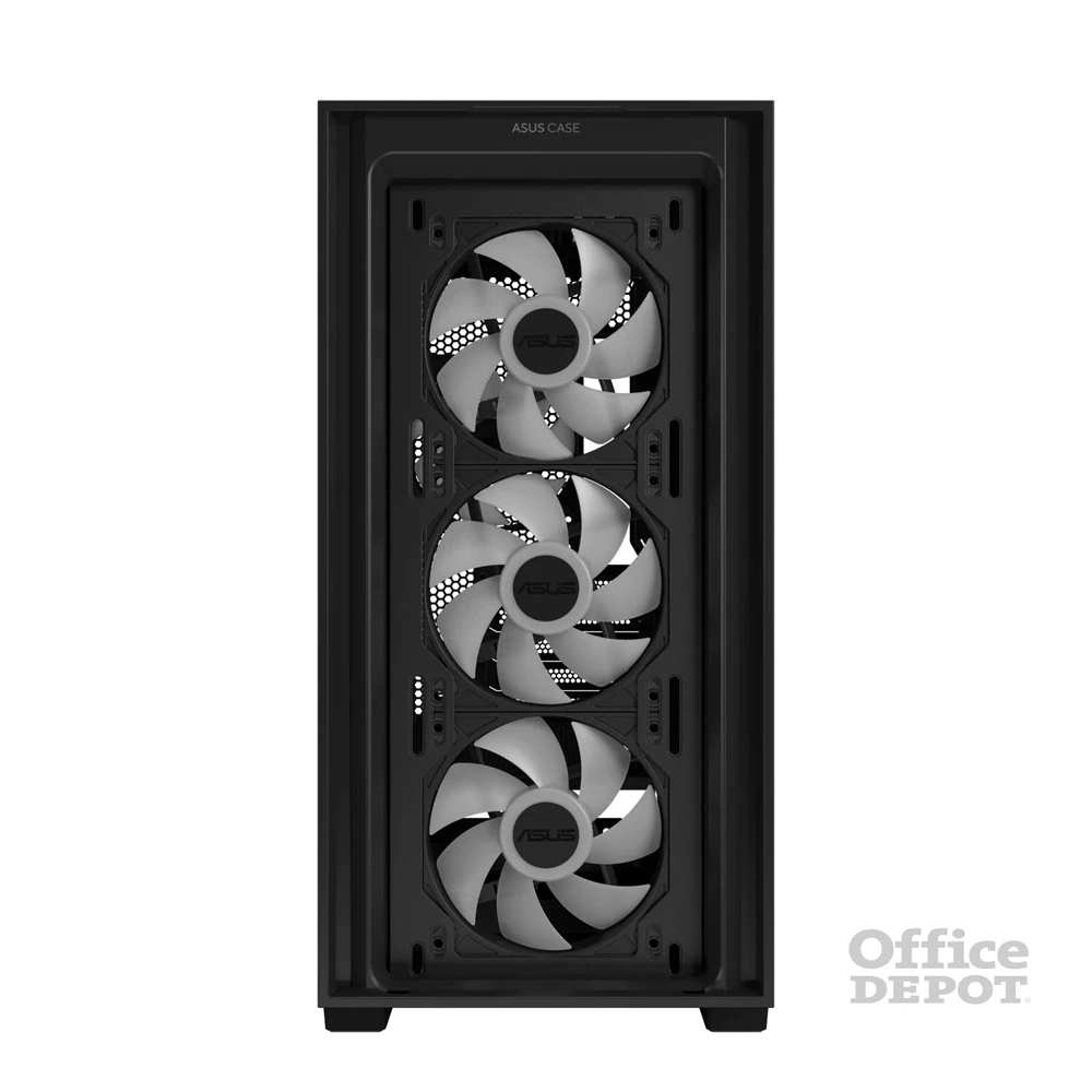 Asus A21 PLUS fekete (táp nélküli) ablakos ARGB mATX ház