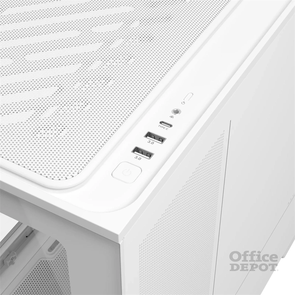 Asus PRIME AP202 fehér (táp nélküli) ablakos ARGB mATX ház