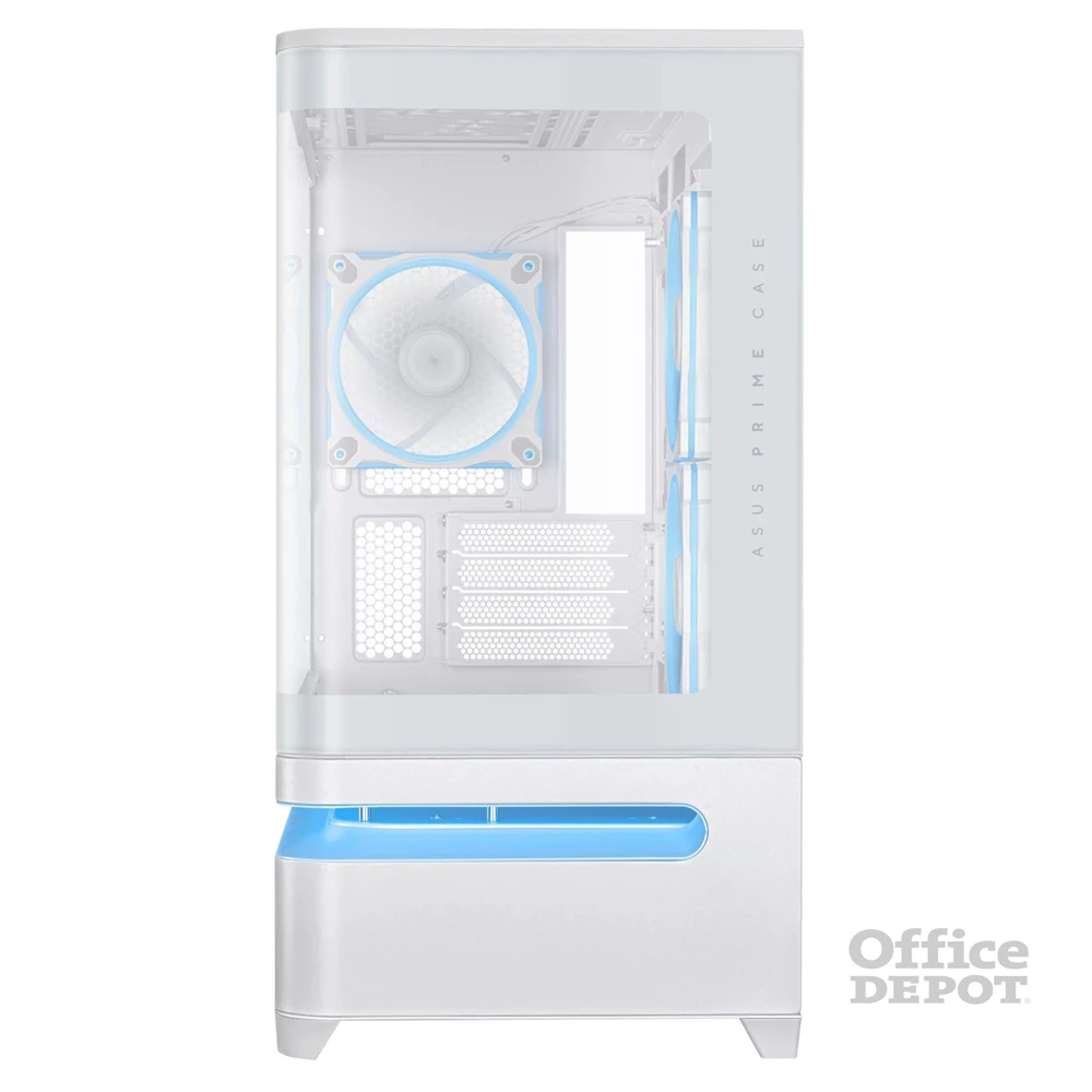Asus PRIME AP202 fehér (táp nélküli) ablakos ARGB mATX ház