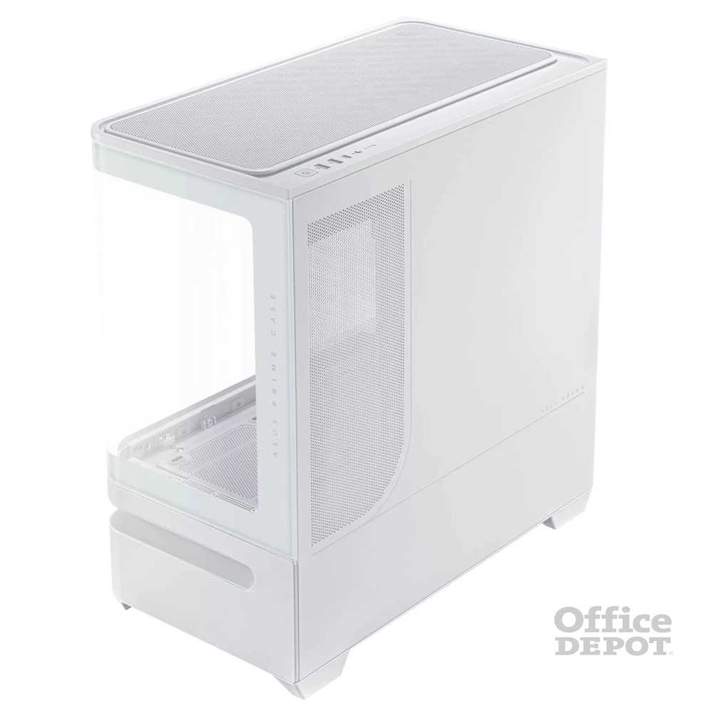 Asus PRIME AP202 fehér (táp nélküli) ablakos ARGB mATX ház