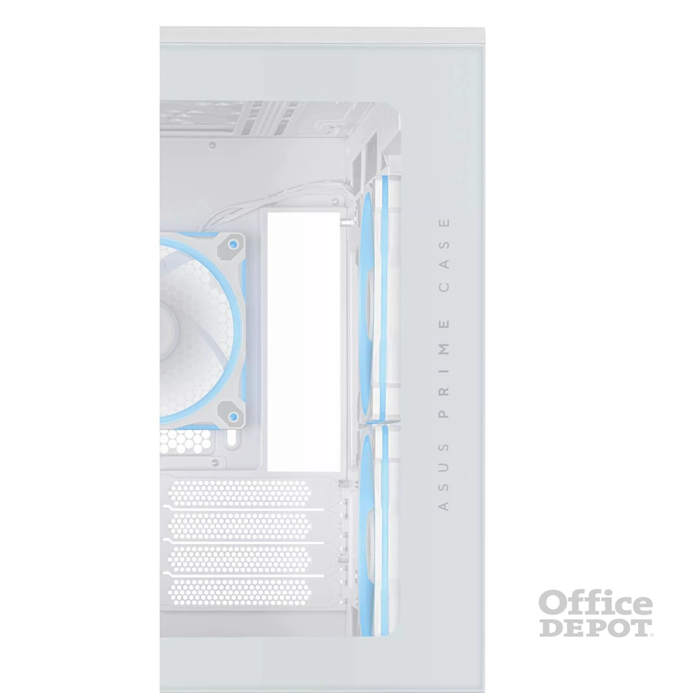 Asus PRIME AP202 fehér (táp nélküli) ablakos ARGB mATX ház