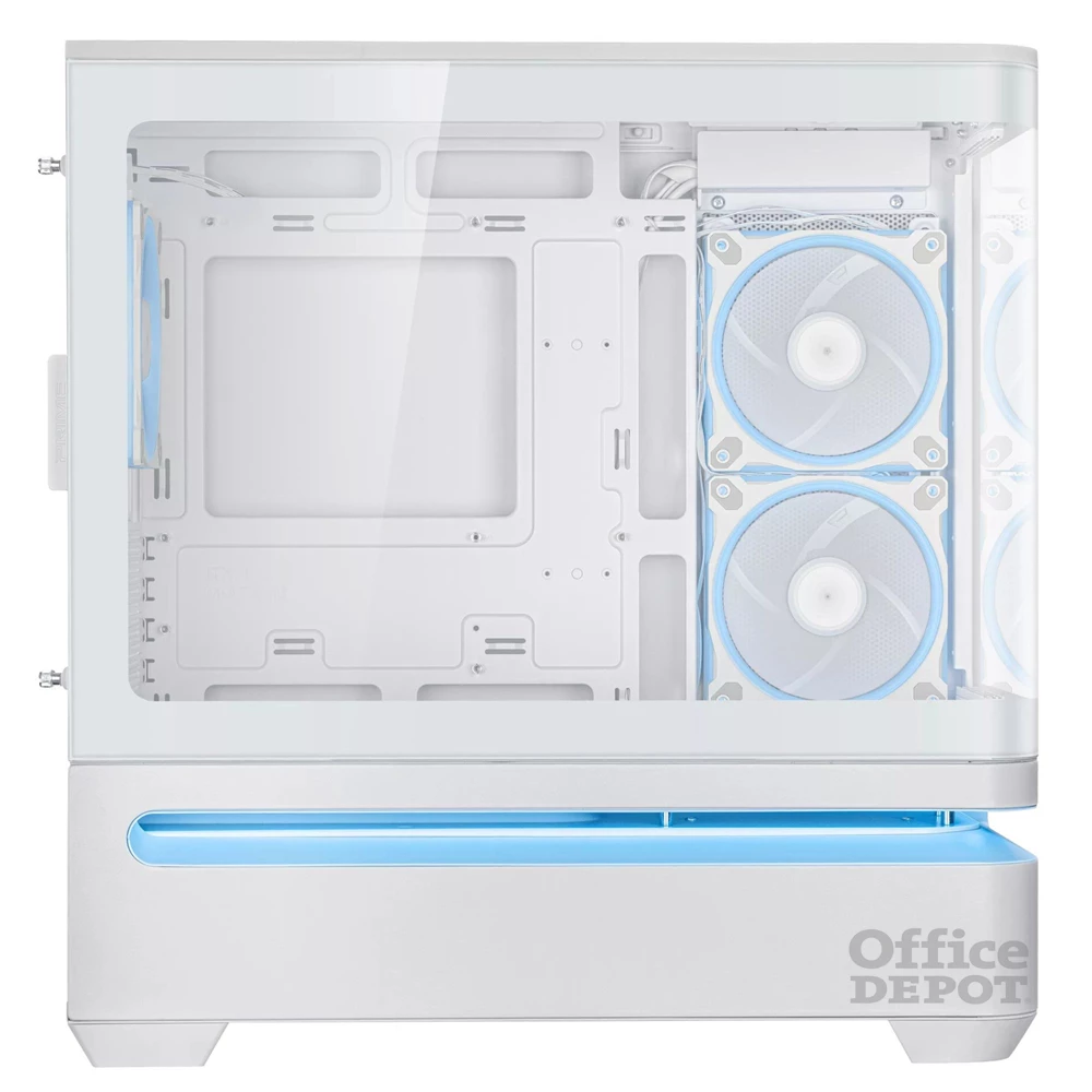 Asus PRIME AP202 fehér (táp nélküli) ablakos ARGB mATX ház