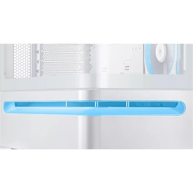 Asus PRIME AP202 fehér (táp nélküli) ablakos ARGB mATX ház