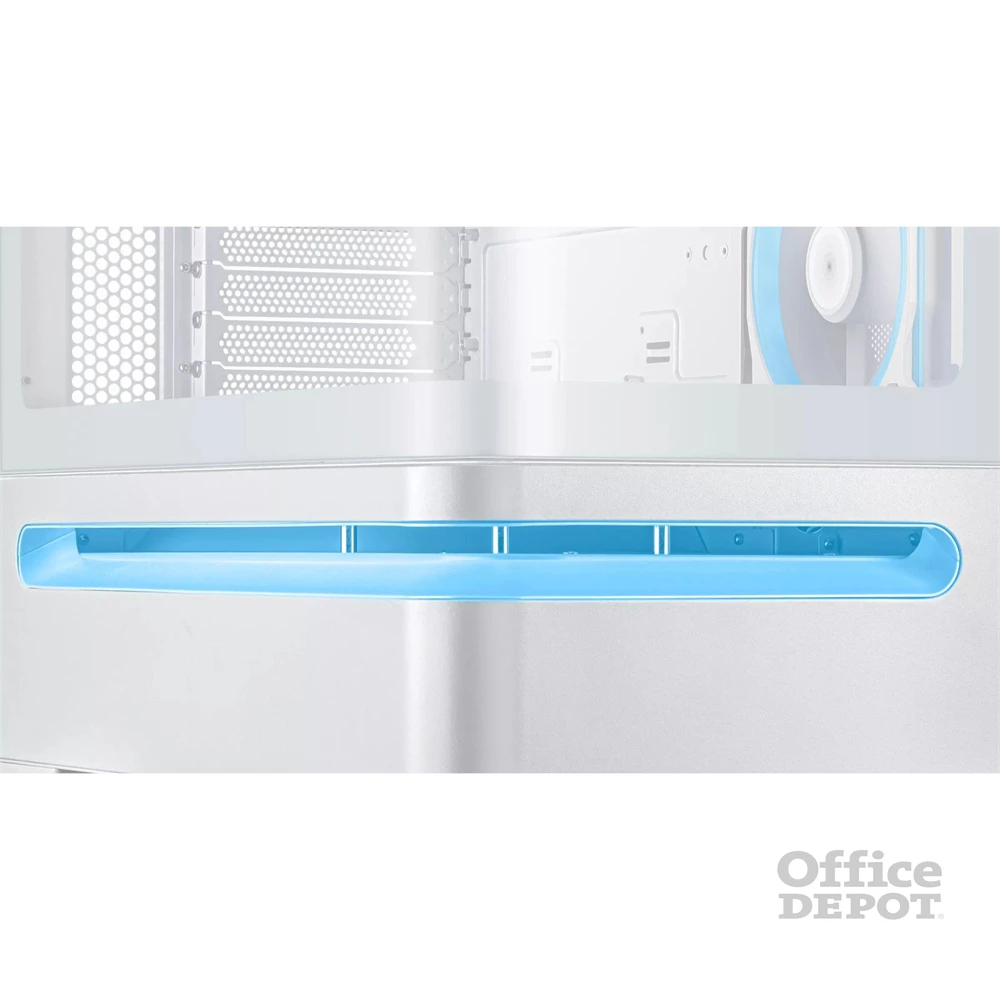 Asus PRIME AP202 fehér (táp nélküli) ablakos ARGB mATX ház