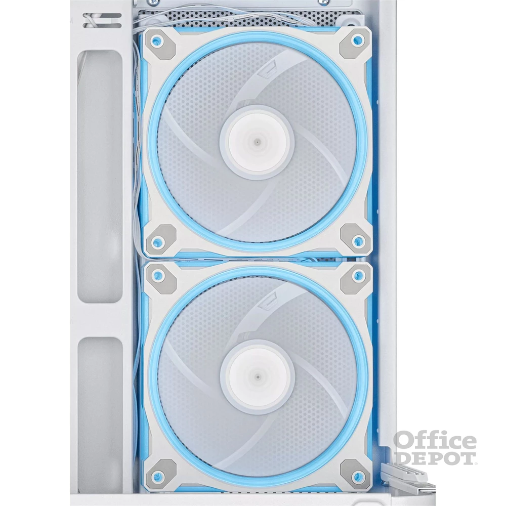 Asus PRIME AP202 fehér (táp nélküli) ablakos ARGB mATX ház