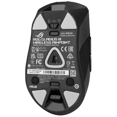 Asus ROG Gladius III Wireless AimPoint fekete vezeték nélküli egér Asus ROG Gladius III Wireless AimPoint fekete vezeték nélküli egér