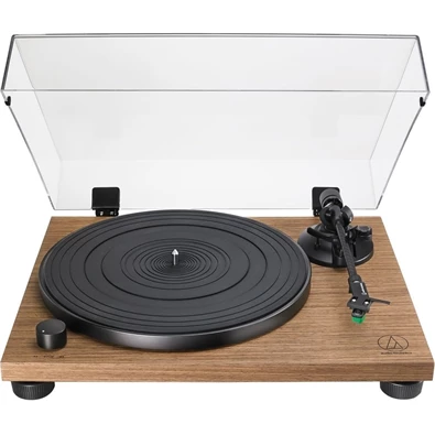 Audio-Technica AT-LPW40WN manuális szíjhajtásos diófa test lemezjátszó (Újszerű)