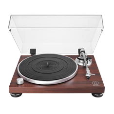 Audio-Technica AT-LPW50BTRW manuális szíjhajtásos rózsafa Bluetooth/bakelit lemezjátszó