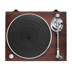 Audio-Technica AT-LPW50BTRW manuális szíjhajtásos rózsafa Bluetooth/bakelit lemezjátszó