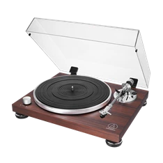 Audio-Technica AT-LPW50BTRW manuális szíjhajtásos rózsafa Bluetooth/bakelit lemezjátszó