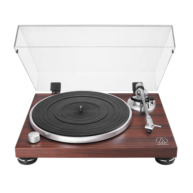 Audio-Technica AT-LPW50BTRW manuális szíjhajtásos rózsafa Bluetooth/bakelit lemezjátszó