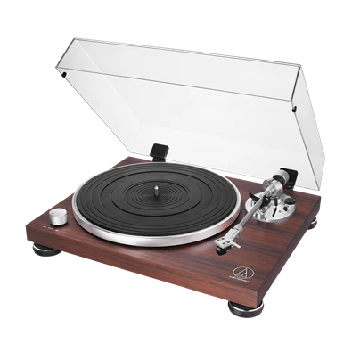 Audio-Technica AT-LPW50BTRW manuális szíjhajtásos rózsafa Bluetooth/bakelit lemezjátszó