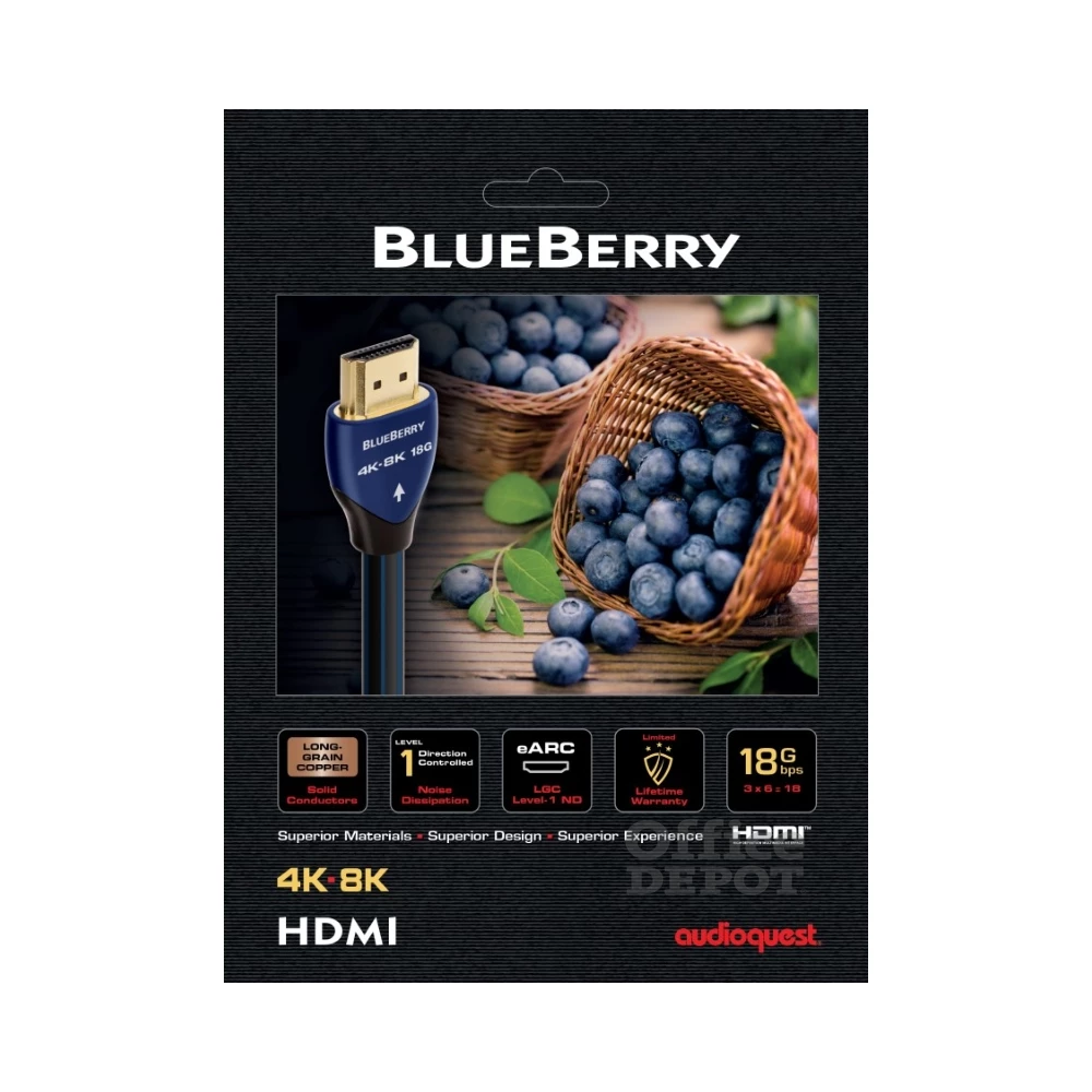 AudioQuest BlueBerry HDM18BLUE100 1m HDMI 2.1 kábel