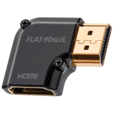 AudioQuest HDM90NUL HDMI Type A aljzat - Type A aljzat aranyozott csatlakozós 90 fokos adapter AudioQuest HDM90NUL HDMI Type A aljzat - Type A aljzat aranyozott csatlakozós 90 fokos adapter