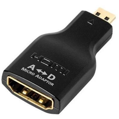 AudioQuest HDMADAD HDMI Type A - Micro Type D aranyozott csatlakozós adapter AudioQuest HDMADAD HDMI Type A - Micro Type D aranyozott csatlakozós adapter