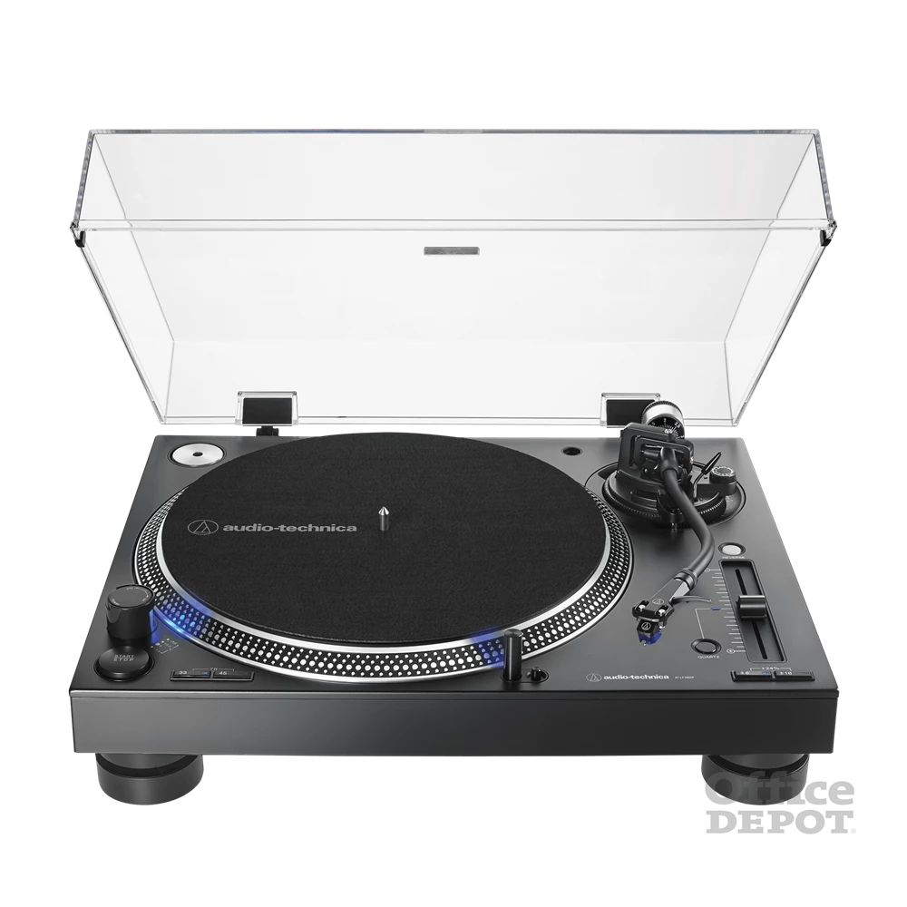 Audio-Technica AT-LP140XPBKEUK közvetlen hajtású professzionális fekete bakelit lemezjátszó