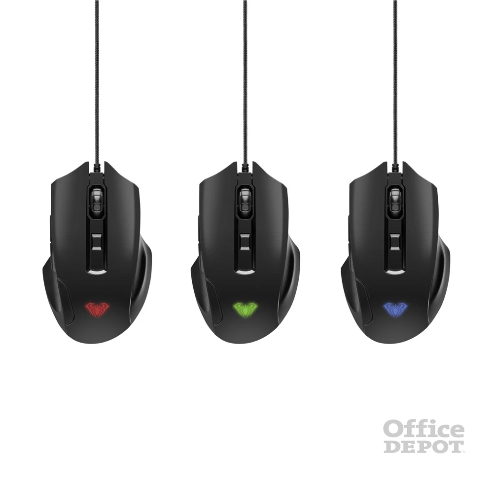 Aula Inertia fekete gamer egér