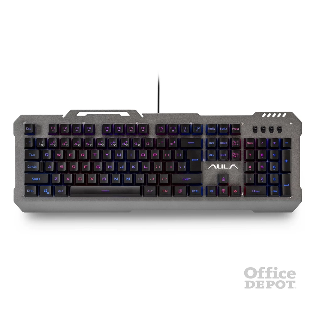 Aula Moon Slasher HUN fém világító gamer billentyűzet