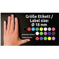 Avery 3006 18mm 96db-os zöld jelölőpont Avery 3006 18mm 96db-os zöld jelölőpont