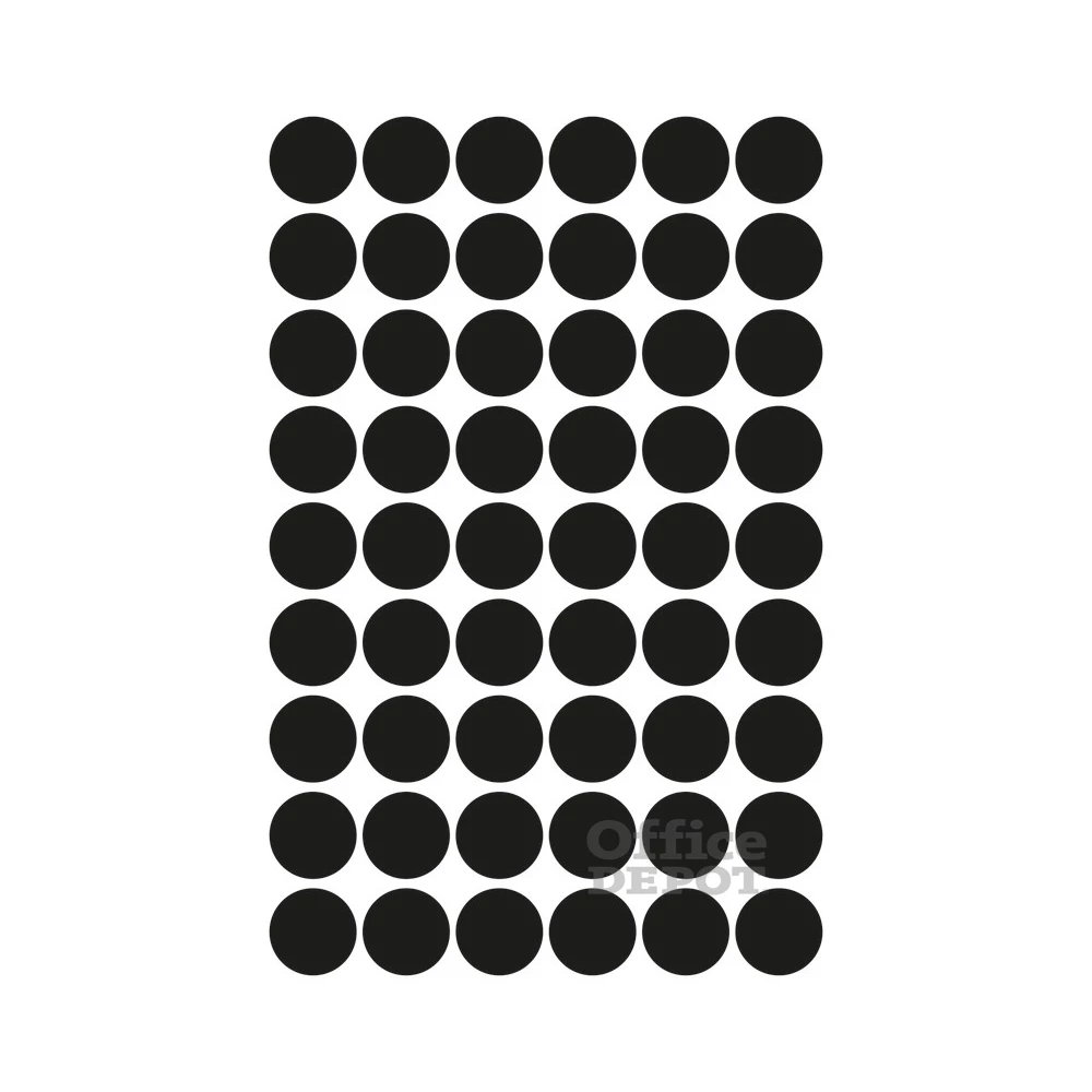 Avery 3140 12mm 270db-os fekete jelölőpont