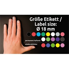 Avery 3375 18mm 1056db-os kék jelölőpont Avery 3375 18mm 1056db-os kék jelölőpont