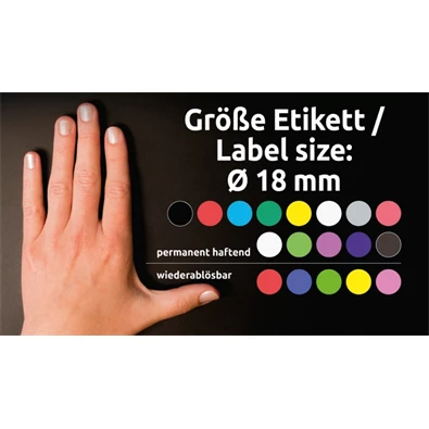 Avery 3375 18mm 1056db-os kék jelölőpont Avery 3375 18mm 1056db-os kék jelölőpont