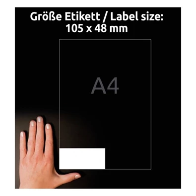 Avery 3424 105×48 mm univerzális 1200db-os etikett Avery 3424 105×48 mm univerzális 1200db-os etikett