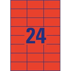 Avery 3448 70x37mm piros univerzális címke Avery 3448 70x37mm piros univerzális címke