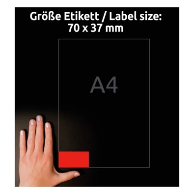 Avery 3448 70x37mm piros univerzális címke Avery 3448 70x37mm piros univerzális címke