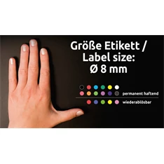 Avery 3591 8mm visszaszedhető 416db-os indigókék jelölőpont Avery 3591 8mm visszaszedhető 416db-os indigókék jelölőpont
