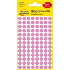 Avery 3594 8mm visszaszedhető 416db-os rózsaszín jelölőpont Avery 3594 8mm visszaszedhető 416db-os rózsaszín jelölőpont