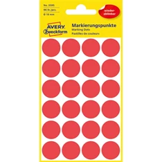 Avery 3595 18mm visszaszedhető 96db-os piros jelölőpont Avery 3595 18mm visszaszedhető 96db-os piros jelölőpont