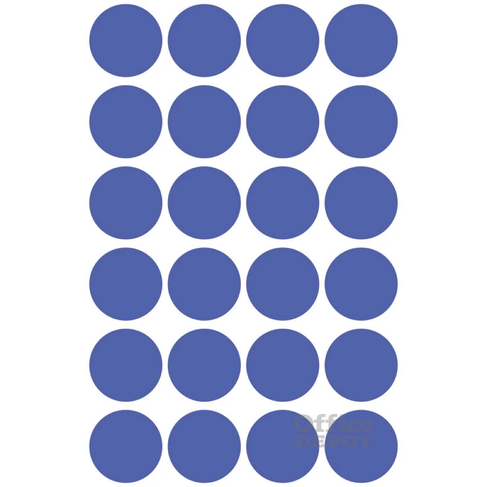 Avery 3596 18mm visszaszedhető 96db-os indigókék jelölőpont