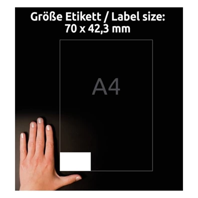 Avery 3652 70x42,3mm univerzális 2100db-os etikett Avery 3652 70x42,3mm univerzális 2100db-os etikett