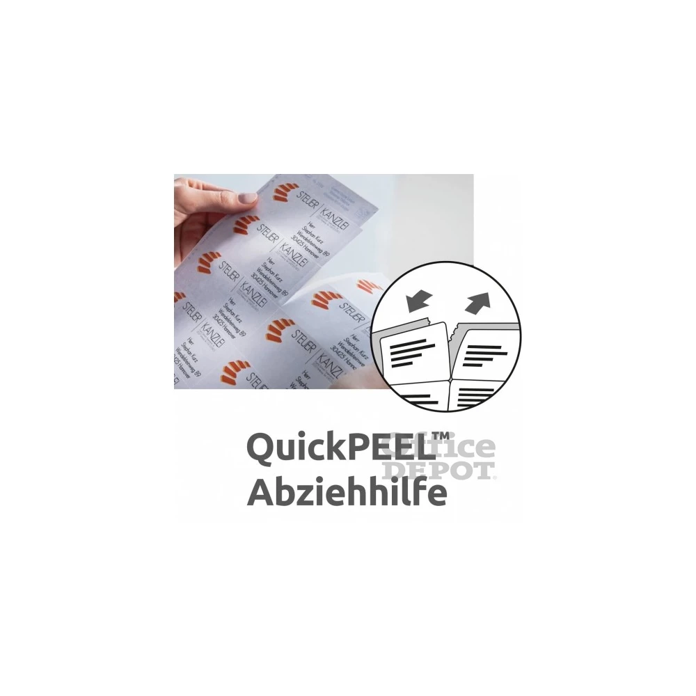 Avery 3657 QP 48,5×25,4mm univerzális 4000db-os etikett