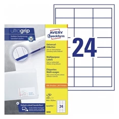 Avery 3658 QP 64,6×33,8mm univerzális 2400db-os etikett Avery 3658 QP 64,6×33,8mm univerzális 2400db-os etikett