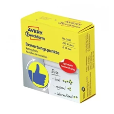 Avery 3861 Kék lájk 19mm öntapadó 250db-os címke