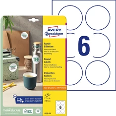 Avery 6229-10 fehér 80mm 10 ív univerzális címke köretikett Avery 6229-10 fehér 80mm 10 ív univerzális címke köretikett