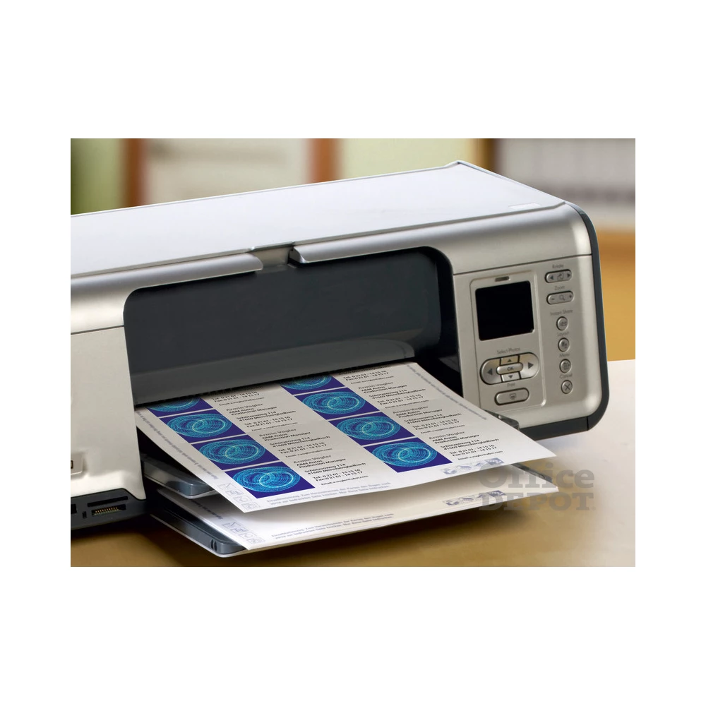 Avery C32010-10 85x54mm univerzális 100db-os fehér névjegykártya