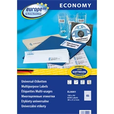 Avery Europe100 ELA001 38x21,2mm univerzális 6500db-os etikett Avery Europe100 ELA001 38x21,2mm univerzális 6500db-os etikett