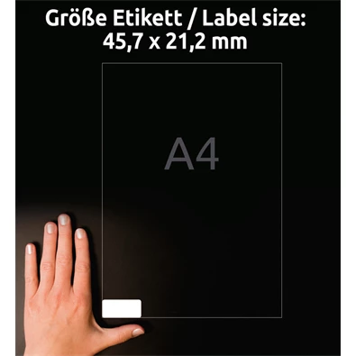Avery L4736REV-25 45,7x21,2mm visszaszedhető 1440db-os etikett Avery L4736REV-25 45,7x21,2mm visszaszedhető 1440db-os etikett