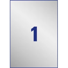 Avery L6013-20 210×297mm vízálló 20db-os ezüst etikett