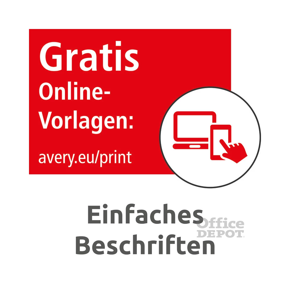 Avery L6013-20 210×297mm vízálló 20db-os ezüst etikett