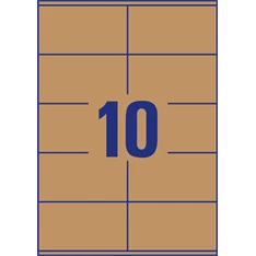 Avery L7108-25 105x57mm újrahasznosított barna kraft etikett Avery L7108-25 105x57mm újrahasznosított barna kraft etikett
